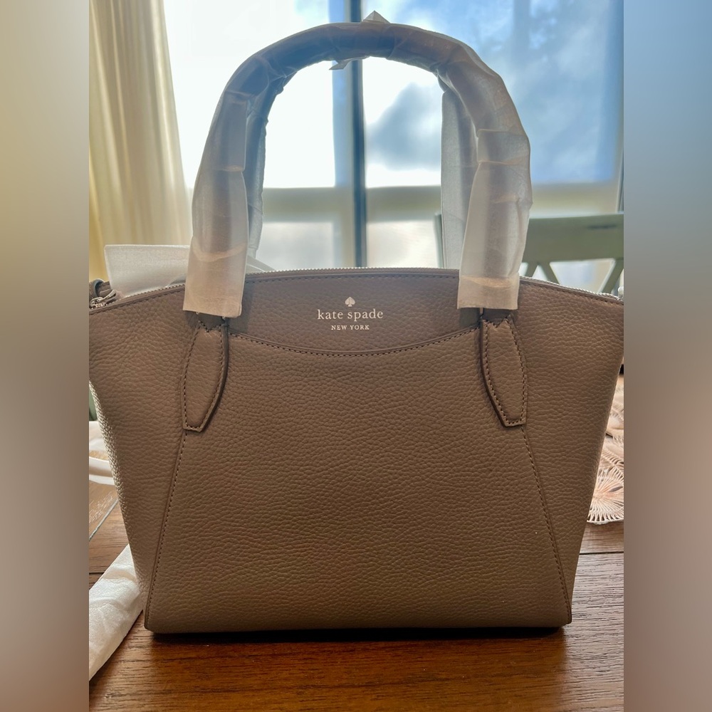 NWT Kate Spade Monica Hare Gray Satchel and Crossbody Handbag 🐇